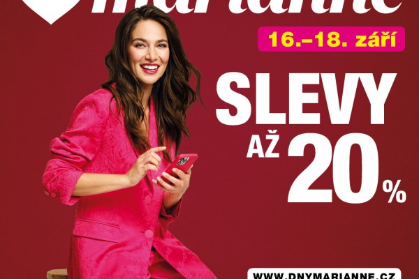 Dny Marianne - slevy až 20 % a dárek k nákupu zdarma!