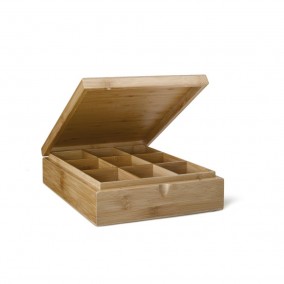 Bredemeijer Krabička na čaj Bamboo, 9 přihrádek bez okénka