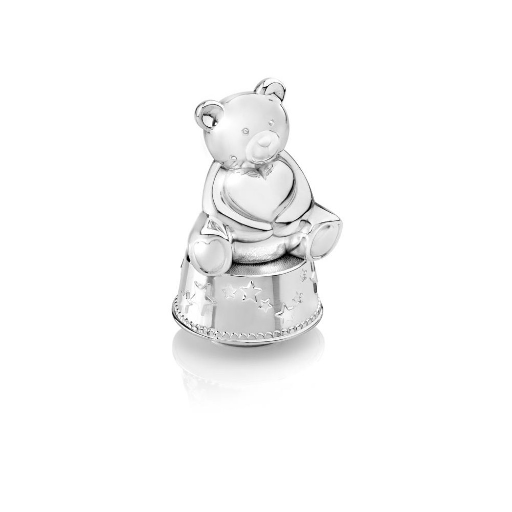 Zilverstad Kasička a hrací skříňka Medvídek se srdíčkem