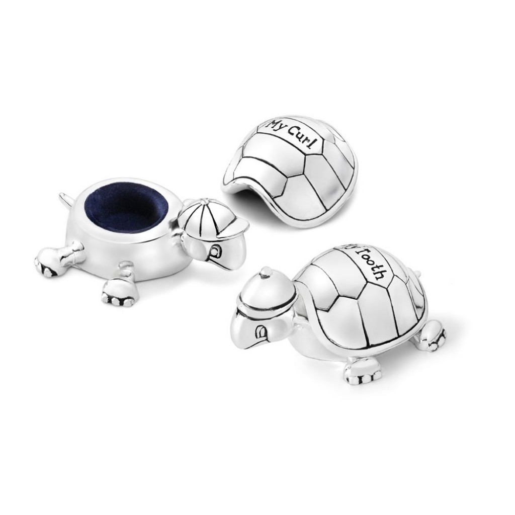 Zilverstad Krabička na první zoubek a vlásky Želva