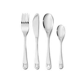 Zilverstad Příbor Medvídek se srdíčkem, sada 4ks