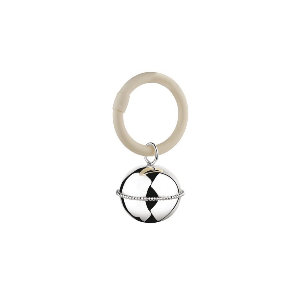 Zilverstad Chrastítko Kulička s perličkami (925)