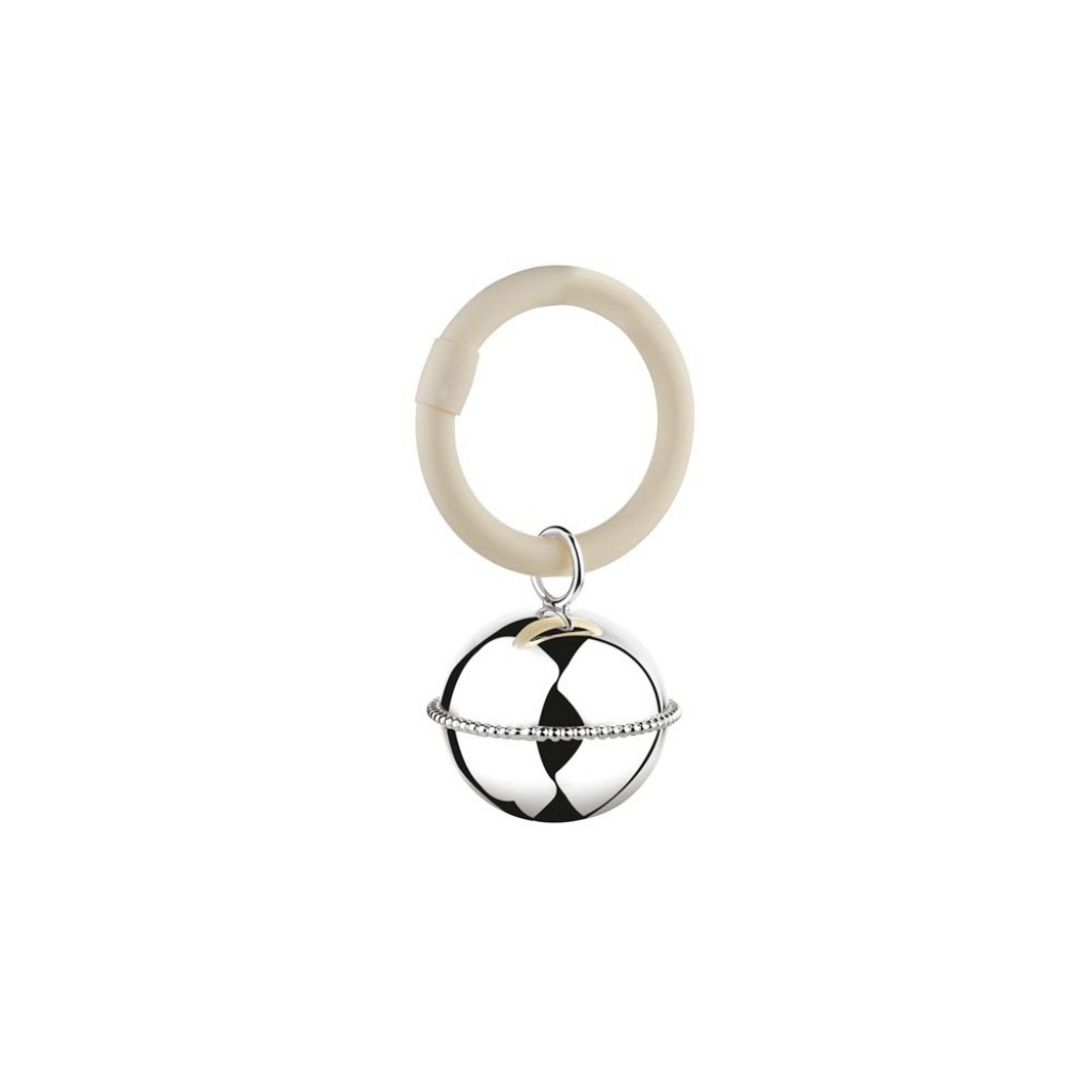 Zilverstad Chrastítko Kulička s perličkami (B90)