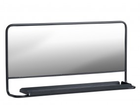 Zrcadlo s policí Black 30x60 cm