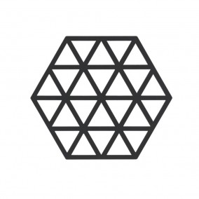 Zone Denmark Silikonová podložka pod horké Triangles Black