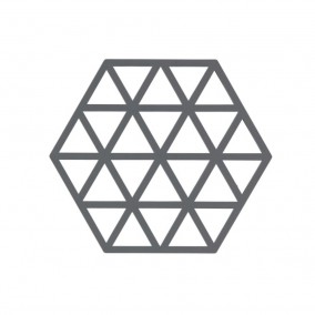 Zone Denmark Silikonová podložka pod horké Triangles Cool Grey