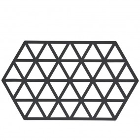 Zone Denmark Silikonová podložka pod horké Triangles Black
