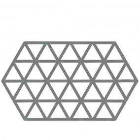Zone Denmark Silikonová podložka pod horké Triangles Cool Grey