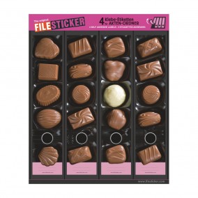 Samolepky na šanony Chocolates