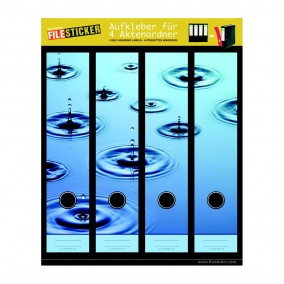 Samolepky na šanony Waterdrops