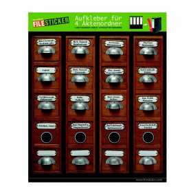 Samolepky na šanony Apothecary