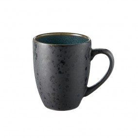 Bitz Kameninový hrnek s ouškem 30cl Black/Green