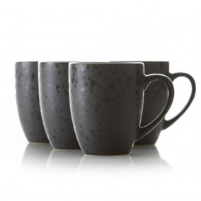 Bitz Sada 4 hrnků s ouškem Black