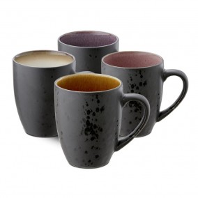 Bitz Sada 4 hrnků s ouškem Black