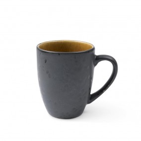 Bitz Kameninový hrnek s ouškem 30cl Black/Amber