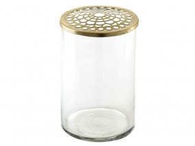 Villa Collection Váza s mosazním víkem Elva