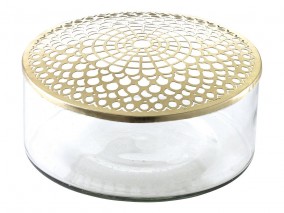 Villa Collection Váza s mosazním víkem Elva