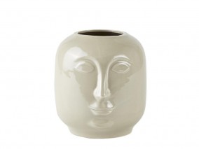 Villa Collection Květináč Hlava Cream 18,6 cm