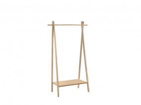 Villa Collection Dubový věšák Ebern 93x44x153 cm