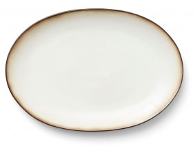 Bitz Ovální servírovací mísa 36x25 Grey/Cream