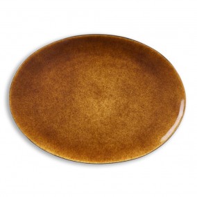 Bitz Ovální servírovací mísa 45x34cm Black/Amber