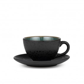 Bitz Šálek s podšálkem Black/Green