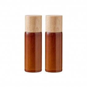 Bitz Sada 2 mlýnků na sůl a pepř 17cm Amber