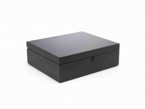 Bredemeijer Krabička na čaj Black (6 přehrádek)