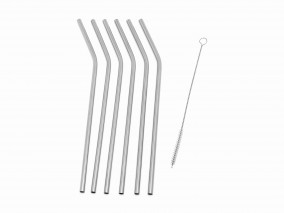 Sada nerezových brček (6+ks + kartáč na čištění)