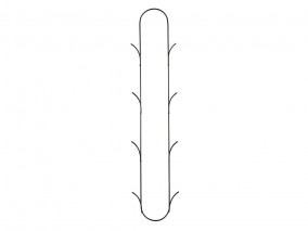 Villa Collection Stojan na noviny/talíře (k pověšení na zeď) Black