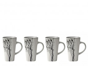 Villa Collection Hrnek na espresso se stromem Hela Sand 0,1l (set 4 ks)