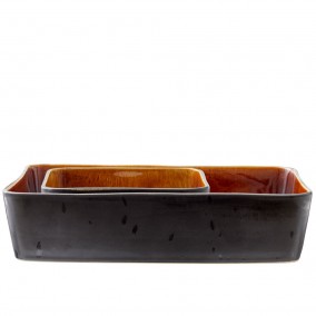 Bitz Sada zapékacích misek (2 ks) Black/Amber