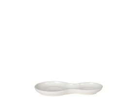 Porcelánový servírovací tác 20x11cm Cream