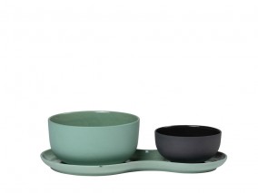 Servírovací porcelánová sada Soup & Salad Kale