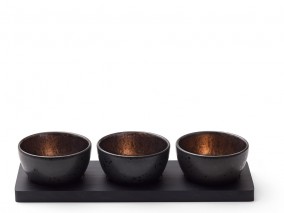 Bitz Servírovací sada Cabaret Black/Bronz