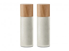 Bitz Sada 2 mlýnků na sůl a pepř 17cm Matte Cream