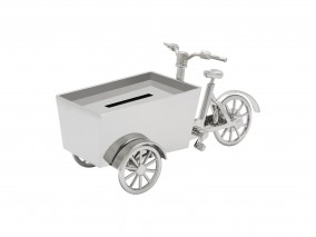 Zilverstad Kasička Kolo s vozíkem