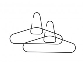 Zone Denmark Sada 2 kovových ramínek A-hanger Black