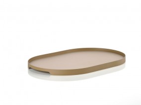 Zone Denmark Kovový tác Singles 23cm Oval Khaki