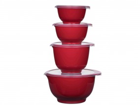 Rosti Sada 4 kuchyňských mís Margrethe Red