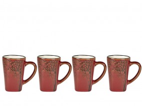 Villa Collection Hrnek na espresso se stromem Hela Amber 0,1l (set 4 ks)