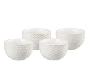 Villa Collection Sada servírovacích misek Elstra Offwhite 9 cm (4 druhy)
