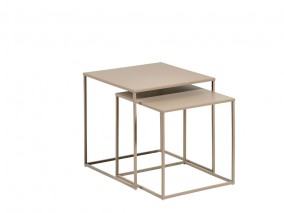 Villa Collection Kovový stolek Ank (2ks) Sand