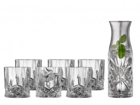 Lyngby Glas Karafa a 6 sklenic Crystal