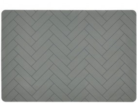 Södahl Prostírání 33x48 Tiles Forest green Silicone