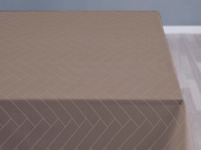 Södahl Okrouhlý kuchyňský ubrus 160 cm Tiles Damask Taupe