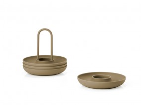 Zone Denmark Kalíšek na vajíčko Khaki (sada 4 ks)