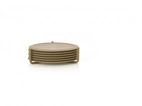 Zone Denmark Coasters w holder Khaki Singles