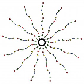 Sirius LED řetěz Knirke Vánoční stromek 2,1m (273 LED světel)