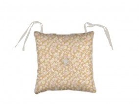 Södahl Sedák na židli 40x40x5cm Bellis Straw/Rose